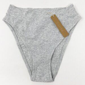 SKIMS | Cotton Jersey Cheeky Tanga Underwear Heather Grey XS